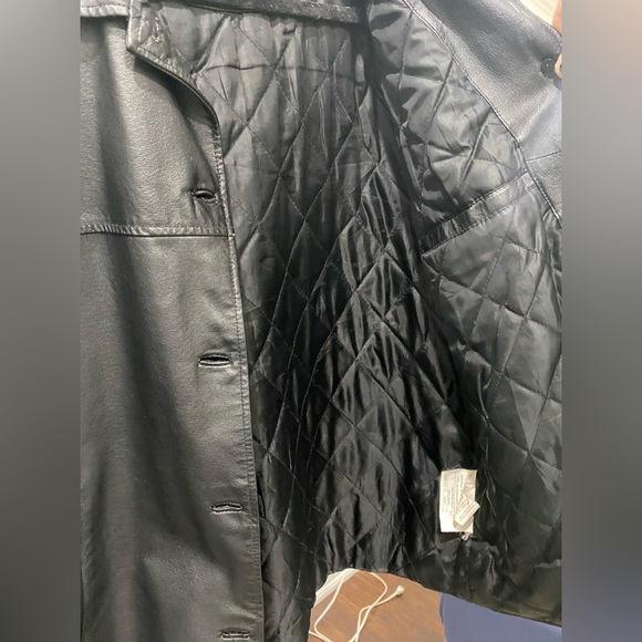 Sequence leather coat - Picture 5 of 5